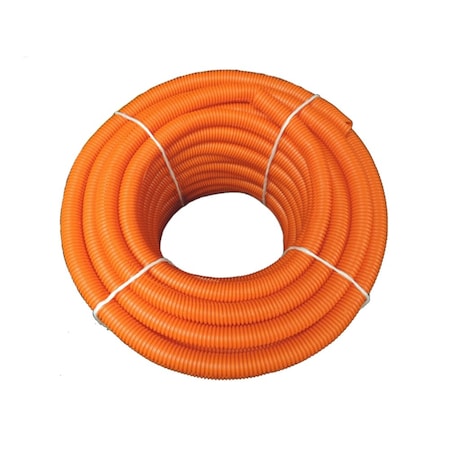 Kable Kontrol® Convoluted Split Wire Loom Tubing - 1 Inside Diameter - 100' Length - Orange